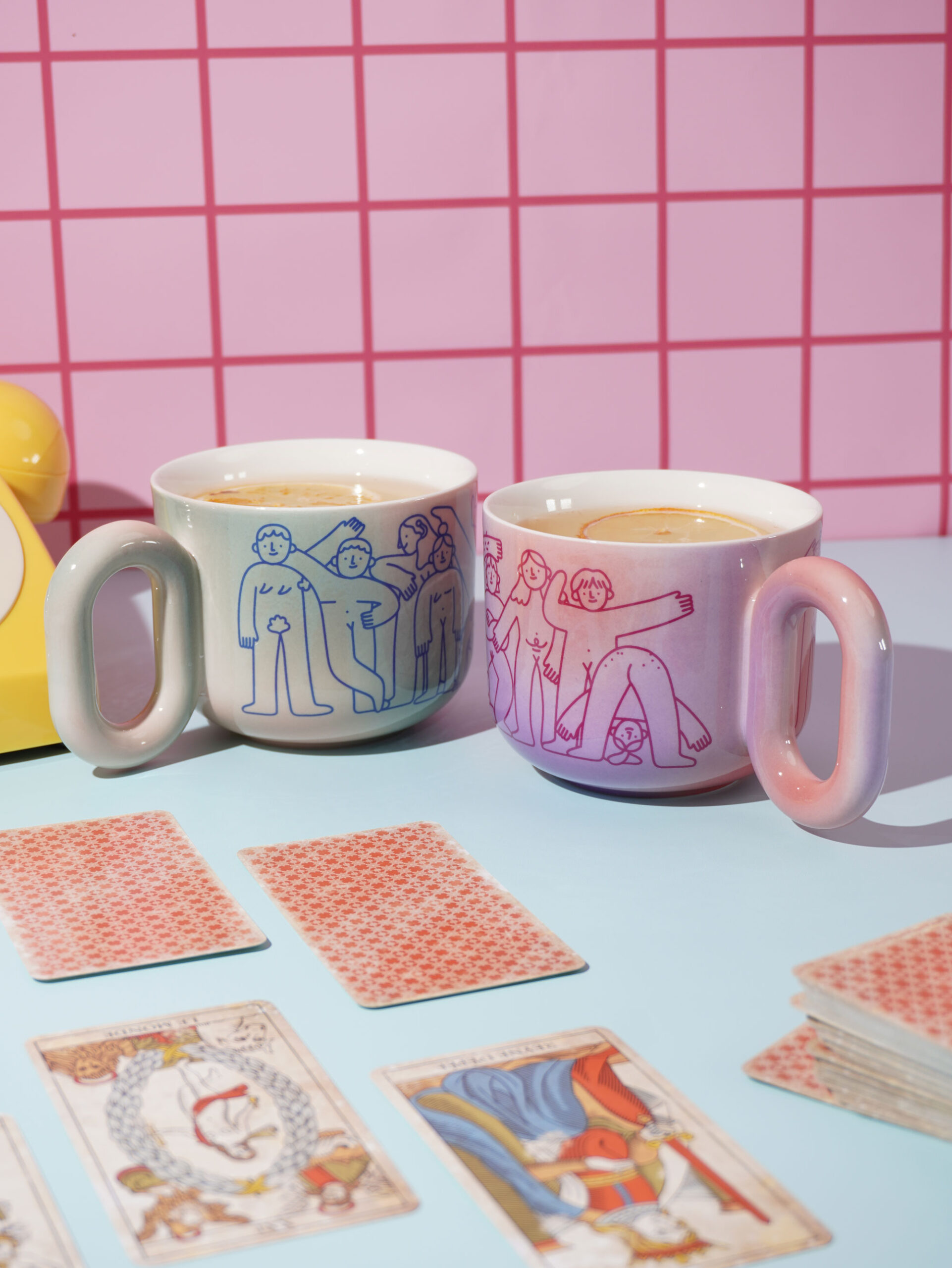 Naked Heart Friendship Mugs Set