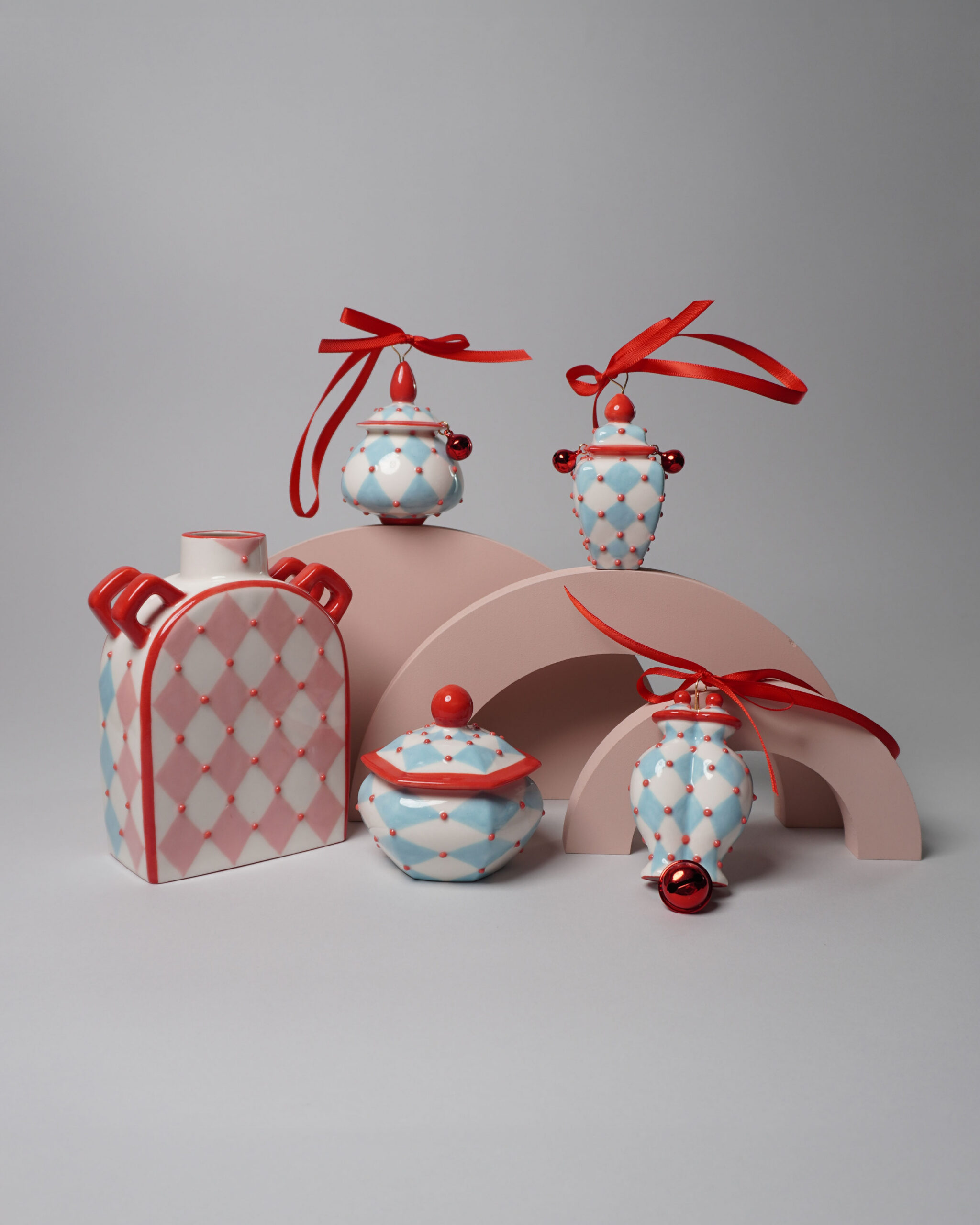 Carnival Check Jar Ornaments and Homewares